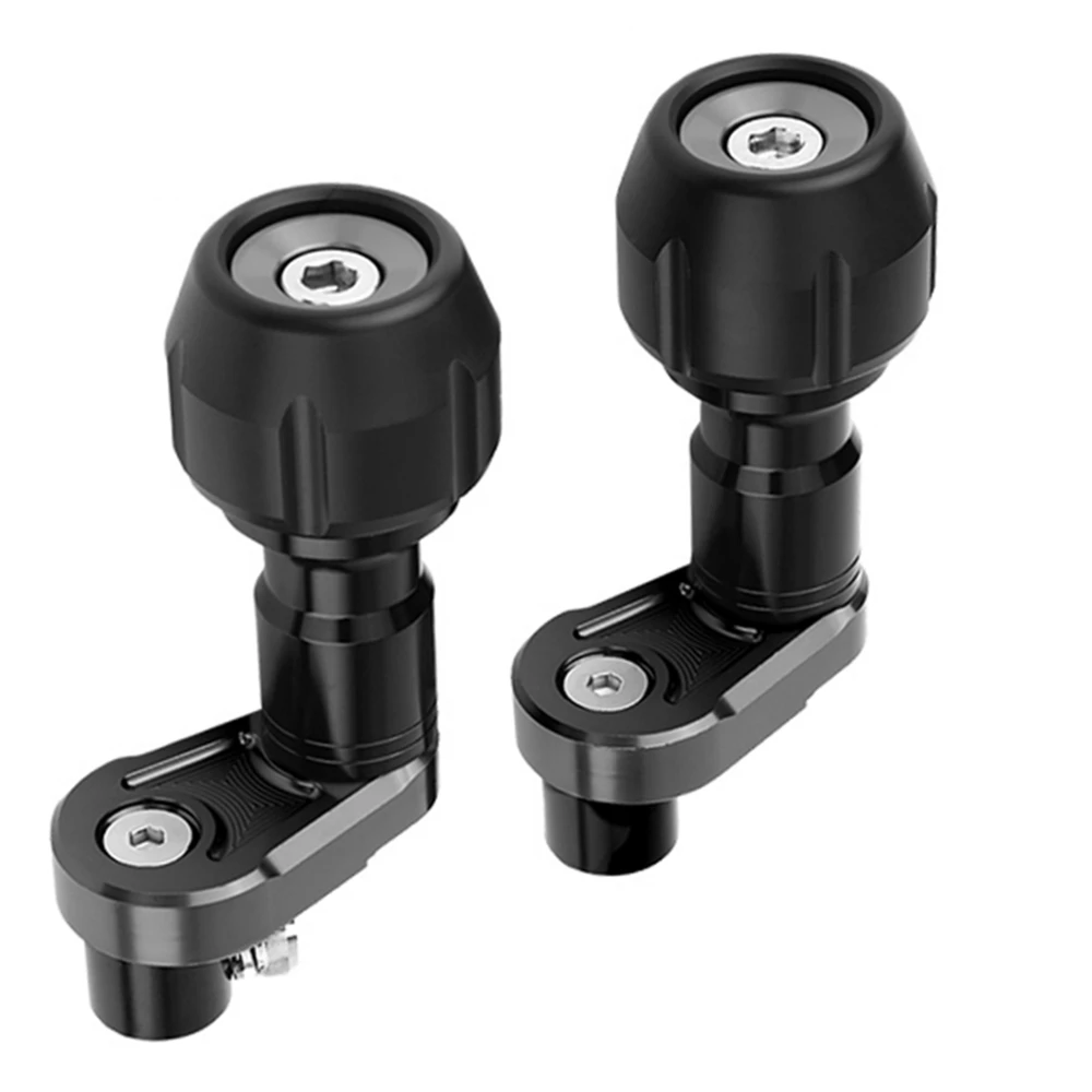 Preto motocicleta modificações de alumínio caindo proteção quadro slider carenagem guarda bater almofada protetor para kawasaki ninja400