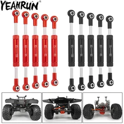 YEAHRUN 2 szt. Regulowany drążek kierowniczy Panhard Bar Servo Linkage dla 1/10 gąsienica RC Axial SCX10 RBX10 TRX4 TRX6