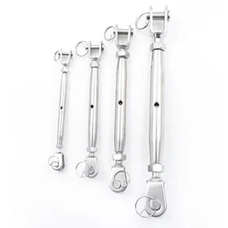 1pcs M5 M6 M8 M10 M12 M14 M16 M20 M24 Stainless Steel 304 / 316 Turnbuckle Bolt Wire Rope Tensioning Tightener Tight Connector