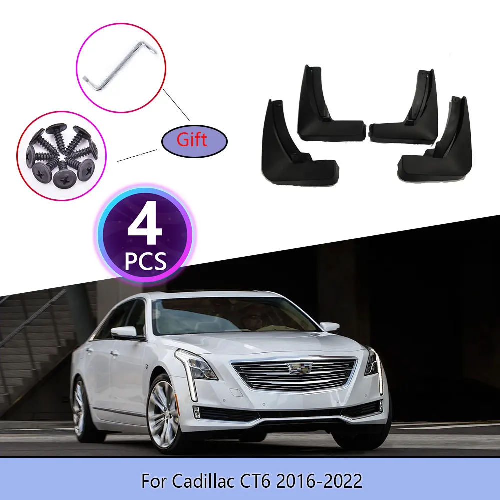 

Car Mudguards For Cadillac CT6 2016~2022 Cladding Splash Flaps Mudflap Mud Guard Protect Accessories Car Goods 2017 2018 2019