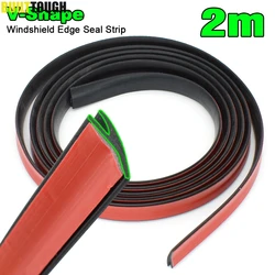 2m V Shape Car Windscreen Sealing Weatherstrip Panel Moulding Rubber Seal Strip For Honda VW Skoda Kia Mazda Ford Toyota BMW