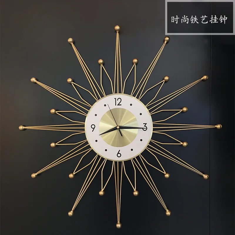 Nordic Ins wall clock living room modern minimalist home clock atmosphere personality fashion decorative wall watch