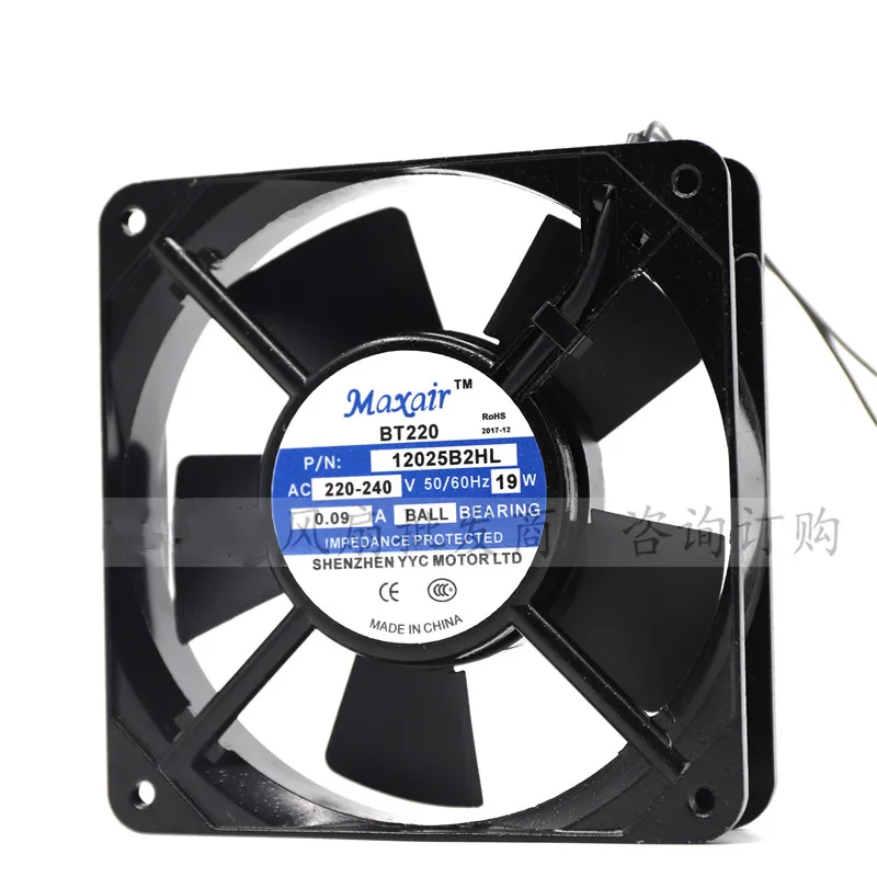 

Maxair BT 220 12025B2HL 220V 12025 12cm Axial Fan AC Cooling Fan