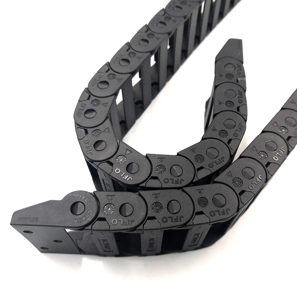 JFLO 1 Meter 10x30mm Drag X Chain Wire Carrier Cable Holder For CNC Router Bridge Outside Opening Type Transmission Parts