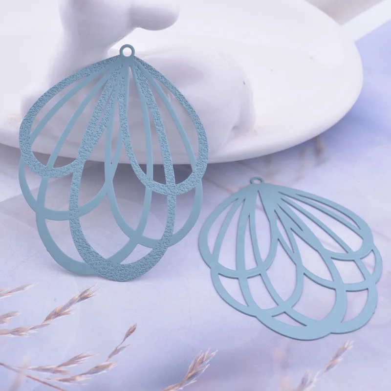 30 Stück AB2931 38*48mm Messing Große Anhänger Ohrring-Anhänger für Damen Schmuck – Detail 6