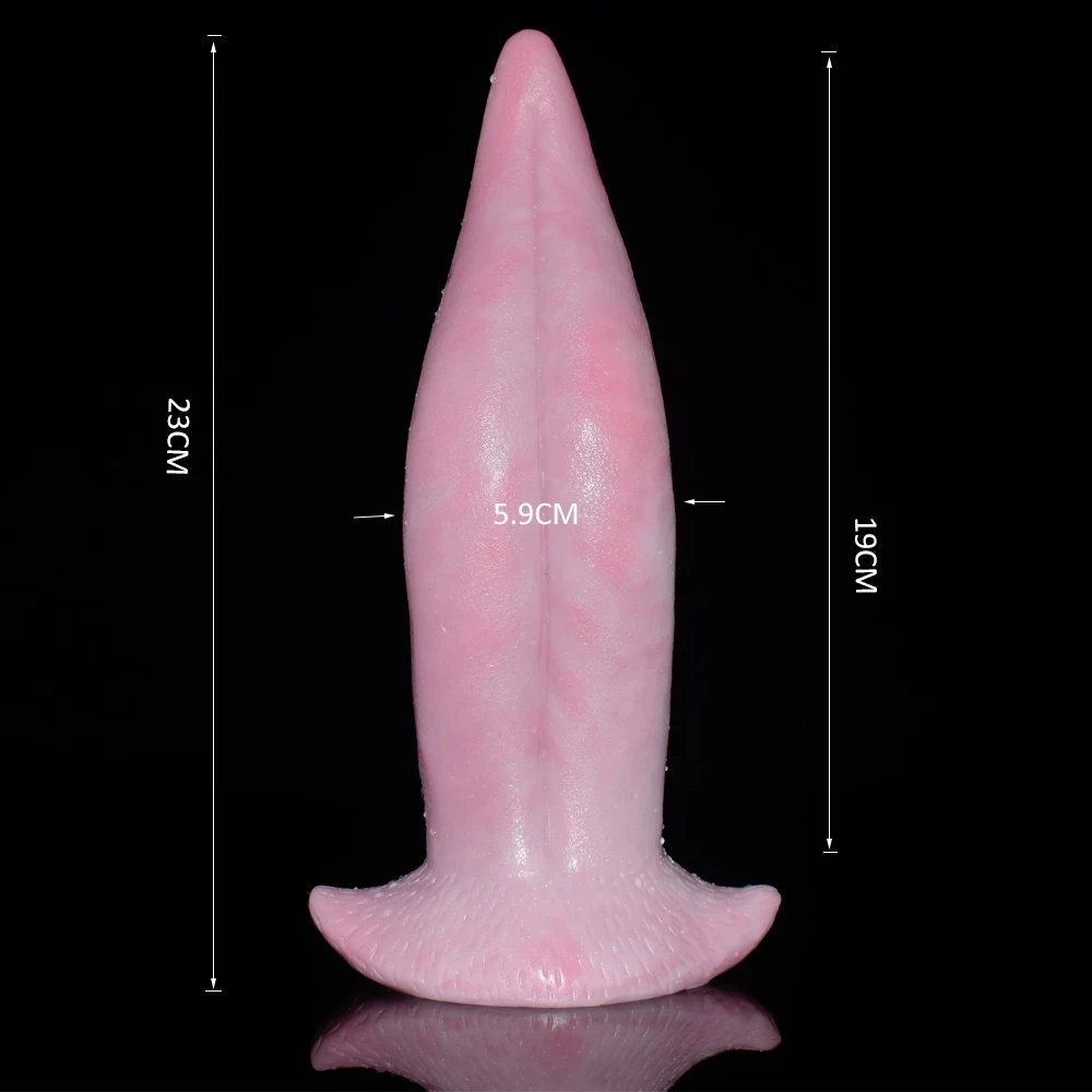 Soft Silicone Anal plug realistic tongue butt plug Dildo g-spot stimulate erotic sex toys oral sex products Adult Games Sextoys