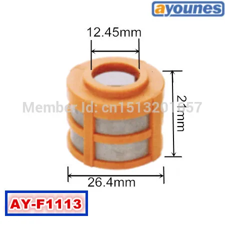 

500pieces aftermarket hot sale Oil /diesel injector filter (size:26.4*21*12.45mm,AY-F1113)