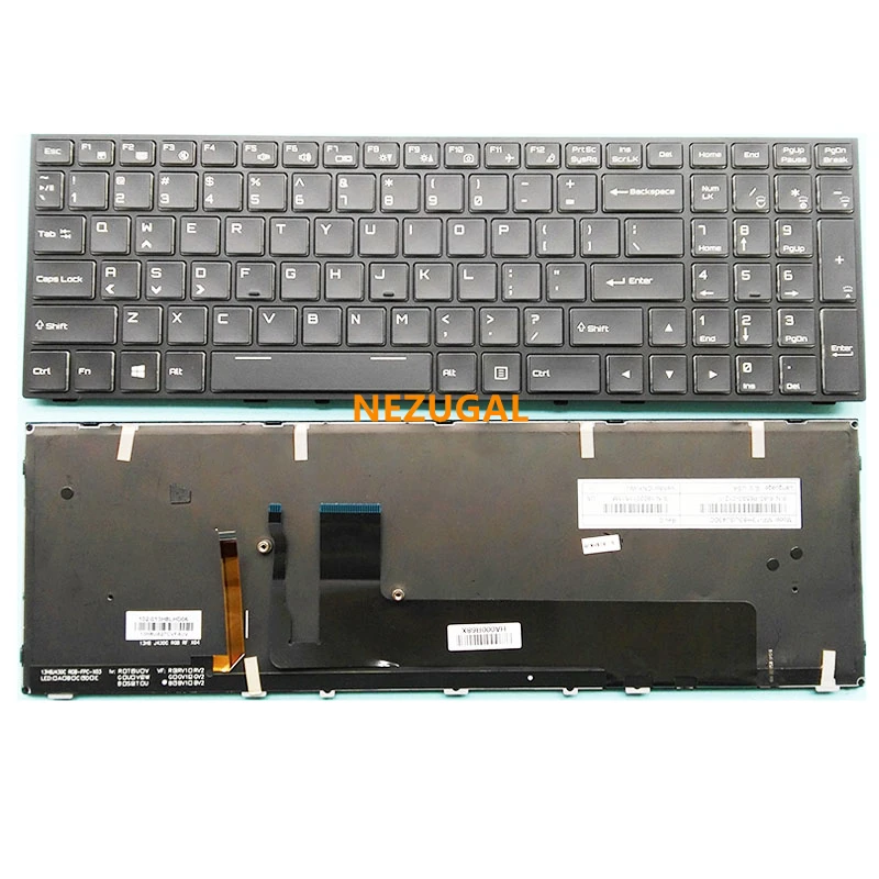 

US laptop keyboard For CLEVO P651 P650RS P670RS P655 P671 P671SG P671RP6-G P650SA P650SE P651SG P650SG P670SG Backlit