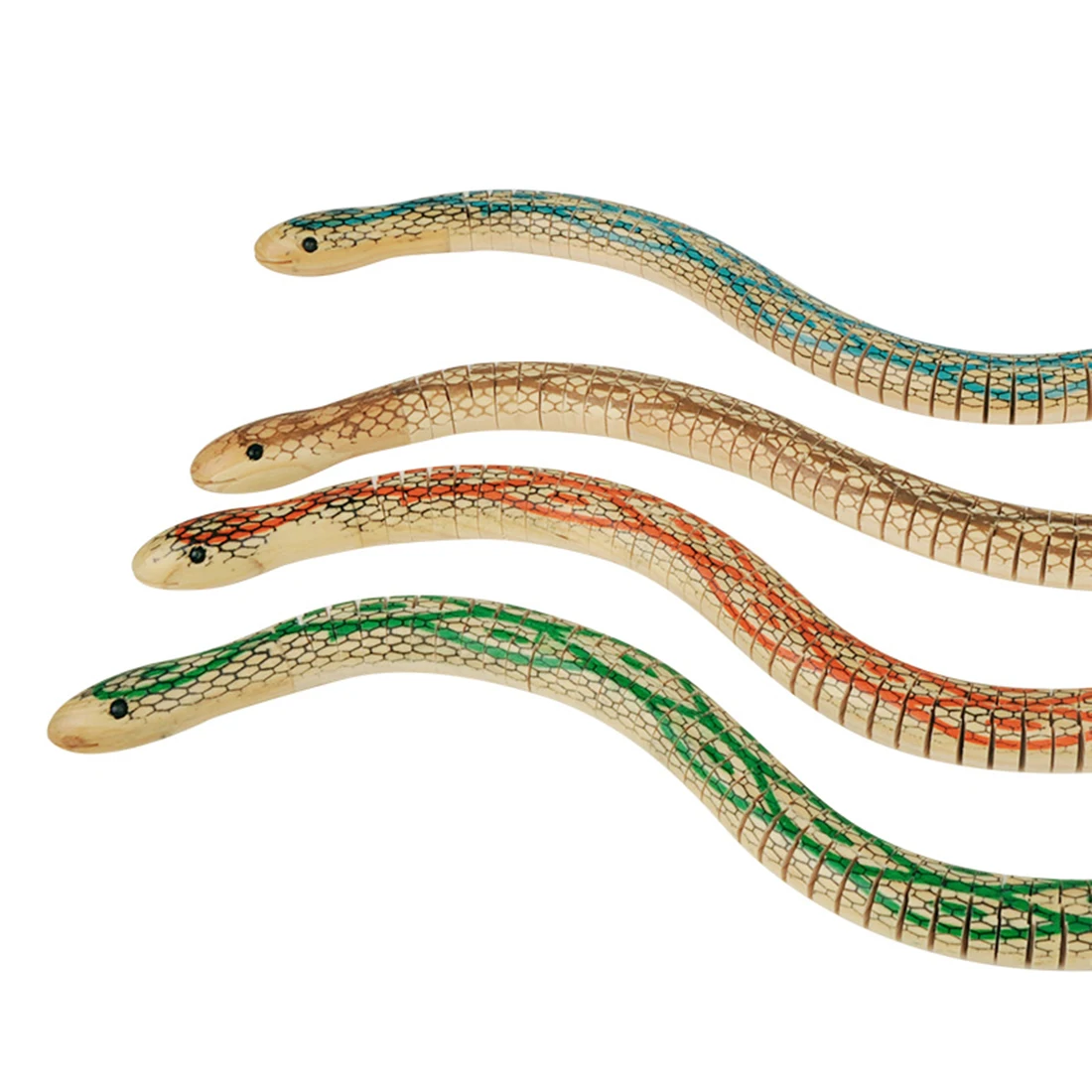 Jouets de simulation de petits serpents en bois pour enfants, jeu de simulation flexible, faux jouet de salle Bendy, ornement de document aléatoire, nouveauté