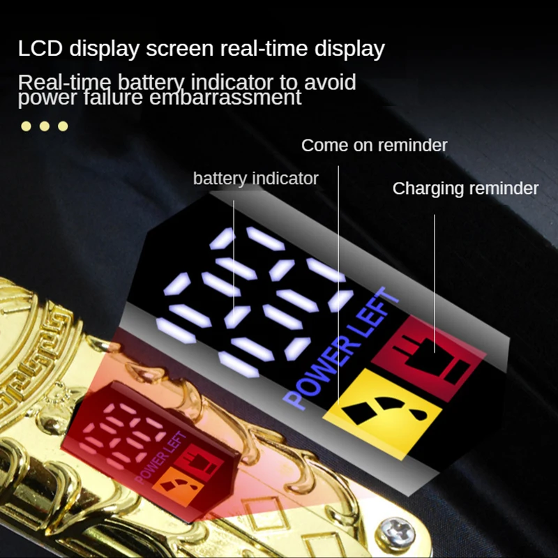 Cordless 0mm Metal Hair Clipper with LCD display Barber Shop Professional Hair Trimmer for men Rechargable Hair Cutting Machine