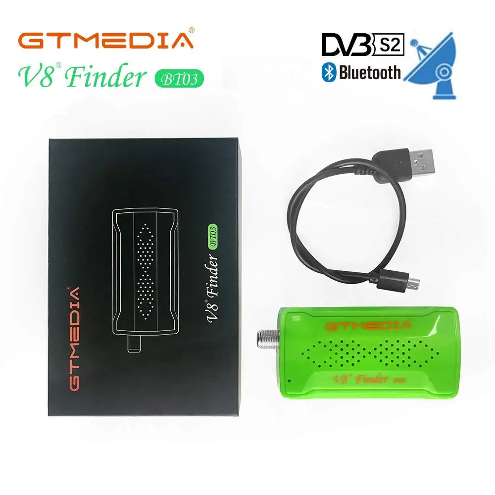 GTMEDIA Satellite v8 Finder BT03 for freesat v7 hd Digital Satellite Finder satFinder Connect your phone through Bluetooth 1080P