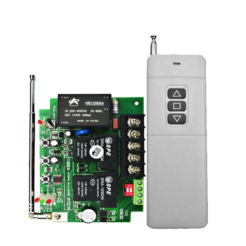 AC220V 380V 315/433MHZ Two-Way Wireless Remote Control Switch With High-Power Remote Control Water Pump Switch Motor Switch