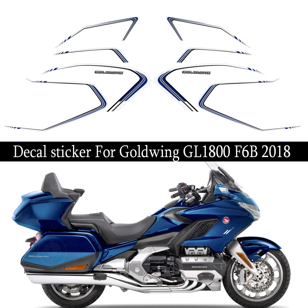 

For HONDA Goldwing GL1800 GL 1800 Tank Pad Touring Sticker Decal Kit Case Protection Fairing Fender Motorcycle 2018 2019 2020