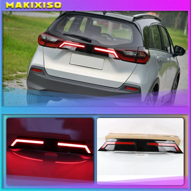 Rear Bumper Trunk Tail Light For Honda Fit JAZZ 2021 2022 Car LED Rear Fog Lamp Brake Light Dynamic Turn Signal Reflector