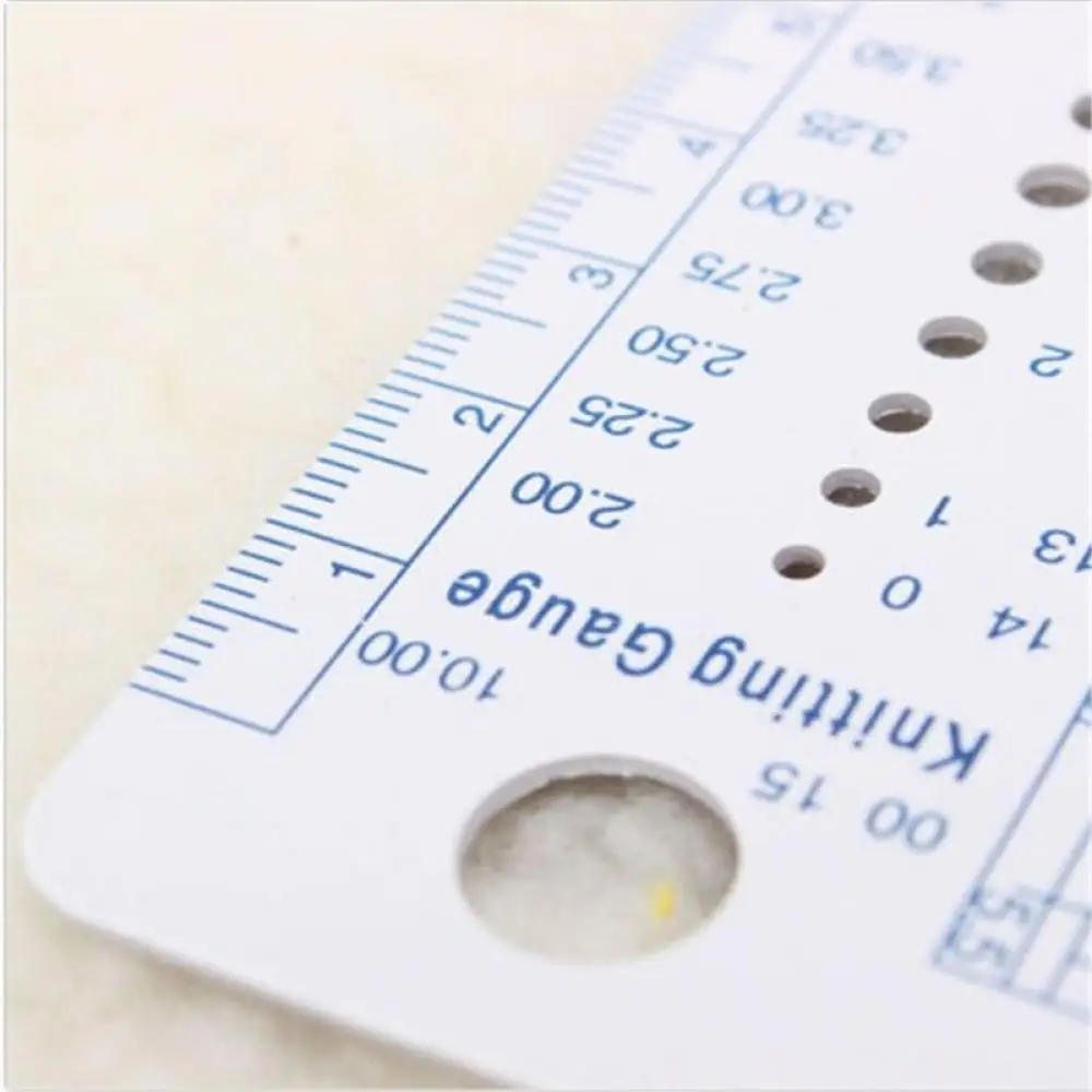 Knitting Accessories UK US Canada Sizes Needle Gauge Inch Sewing Ruler Tool CM 2-10mm Size Measure Sewing Tools Sweater Stitch