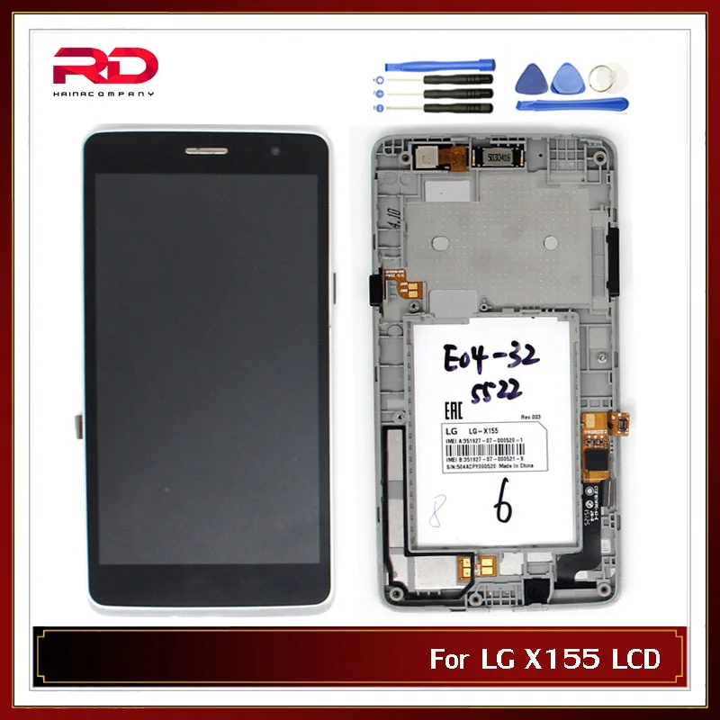 

Original Quality LCD For LG Bello II 2 X150 X165 X163 x155 x160 x170 x165g LCD display with Touch Screen Assembly with Frame