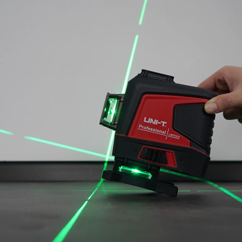 UNI-T& A-BF Laser Level 3D12 Lines Green Horizontal Vertical Laser Level Auto Self-Leveling Remote Control Indoor Measuring Tool