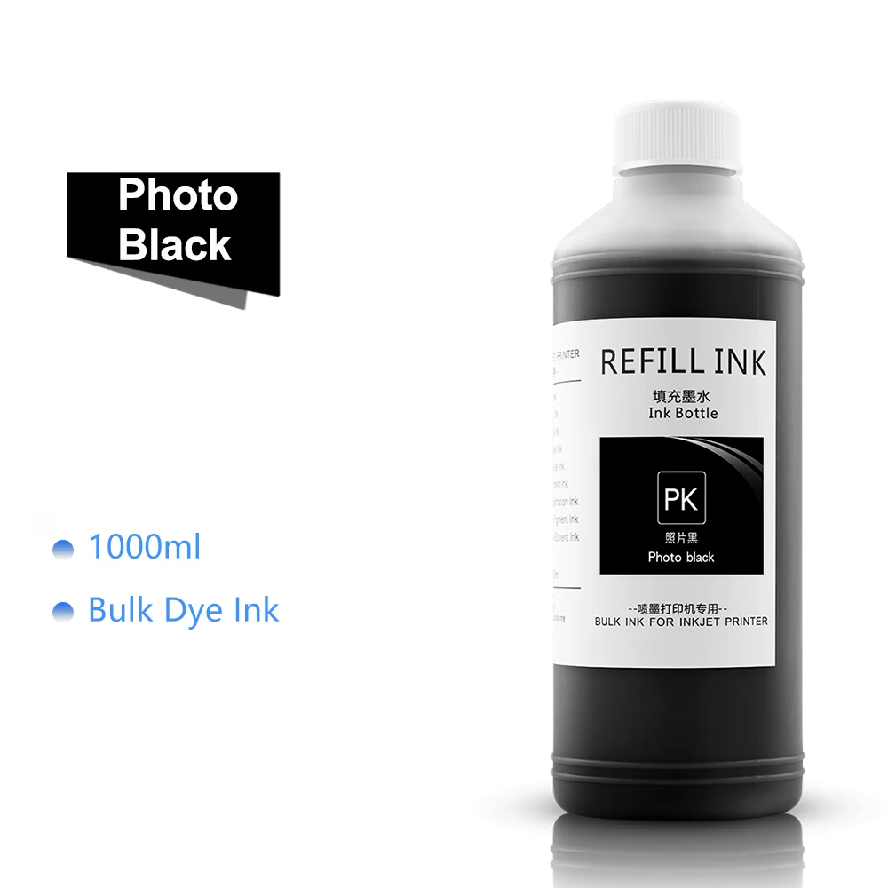 1000ML*6 Dye Ink For HP 72 Refill For T610 T620 T770 T790 T795 T1100 T1120 T1200 T1300 T2300 T1100 T1100PS T1120 T1120PS Printer