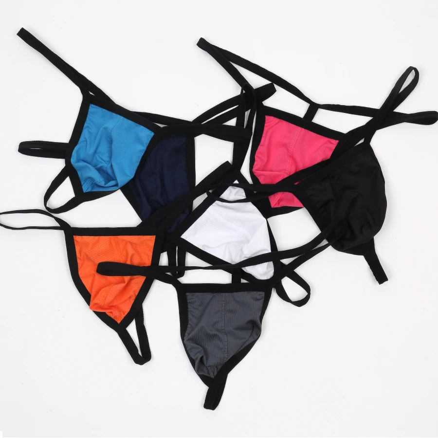 رجل سيور مثير الملابس الداخلية سيور G سلسلة الرجال الملابس الداخلية وقت النوم underبانت رجل مثلي الجنس الملابس الداخلية الرجال سراويل ثونغ E-059