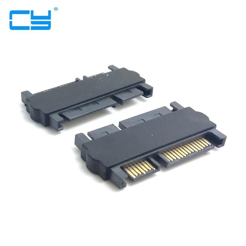 Convertitore di estensione SATA da 3,5" e 2,5 pollici 22 pin 7+15 maschio a SATA 22P 7+15 maschio Adattatore dritto