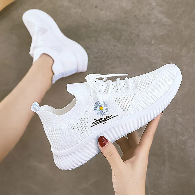 2022 tenis ayakkabıları kadın açık spor ayakkabılar nefes hava Mesh yürüyüş Sneakers kadınlar koşu eğitmenler chausshoes sepeti Femme