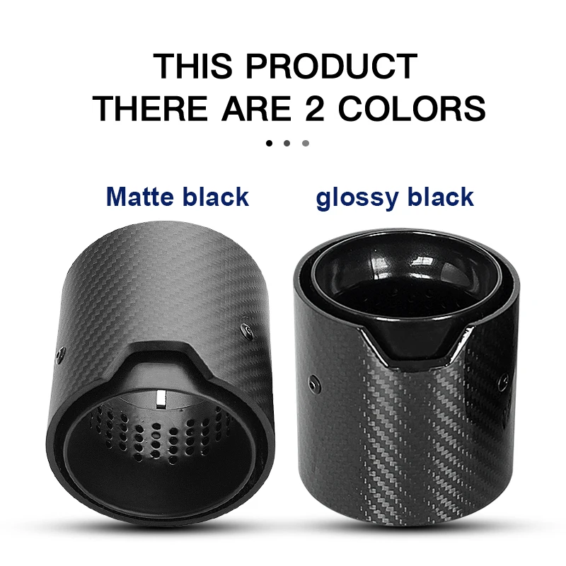 1pcs Upgrade Exhaust Tips Carbon Fiber Muffler Car Decoration for BMW M2 M3 M4 M135i M235i M140i M240i M335i M340i M435i No Logo
