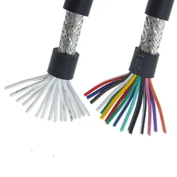 16 cores 26/24/22/20/18AWG 10-40 cores Shielded cable meters pure copper RVVP shielded wire control cable signal wire