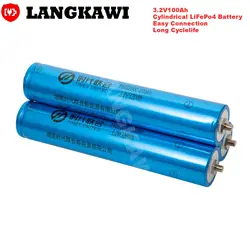 3.2V 100Ah rechargeable lithium battery lifepo4 cylindrical battery cell for  RV EV energy storage solar system DIY battery pack