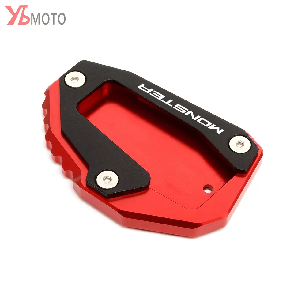 Accessori moto per DUCATI MONSTER 696 795 821 1200 1200S cavalletto cavalletto laterale supporto Pad di estensione piastra di supporto