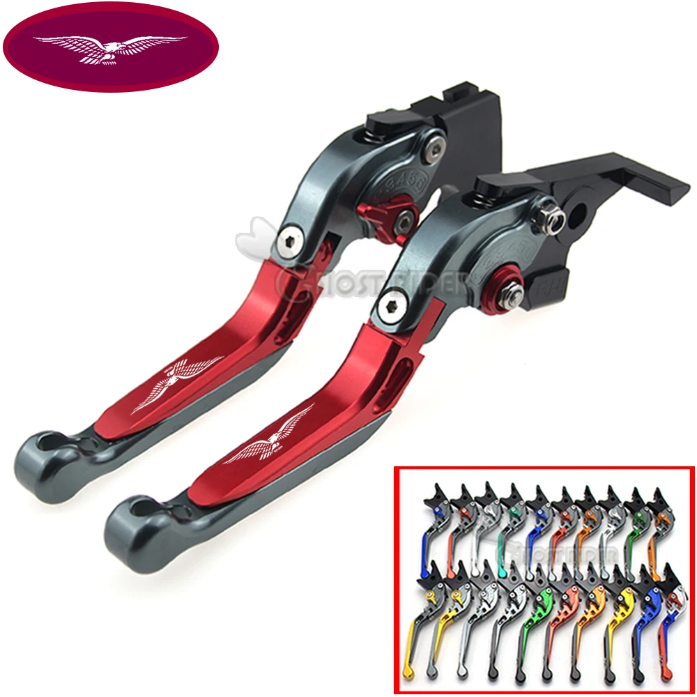 For Moto Guzzi Breva 850 1100 1200 GRISO BREVA 1100 NORGE 1200 GT8V CNC Motorcycle Foldable Extending Brake Clutch Levers 170mm