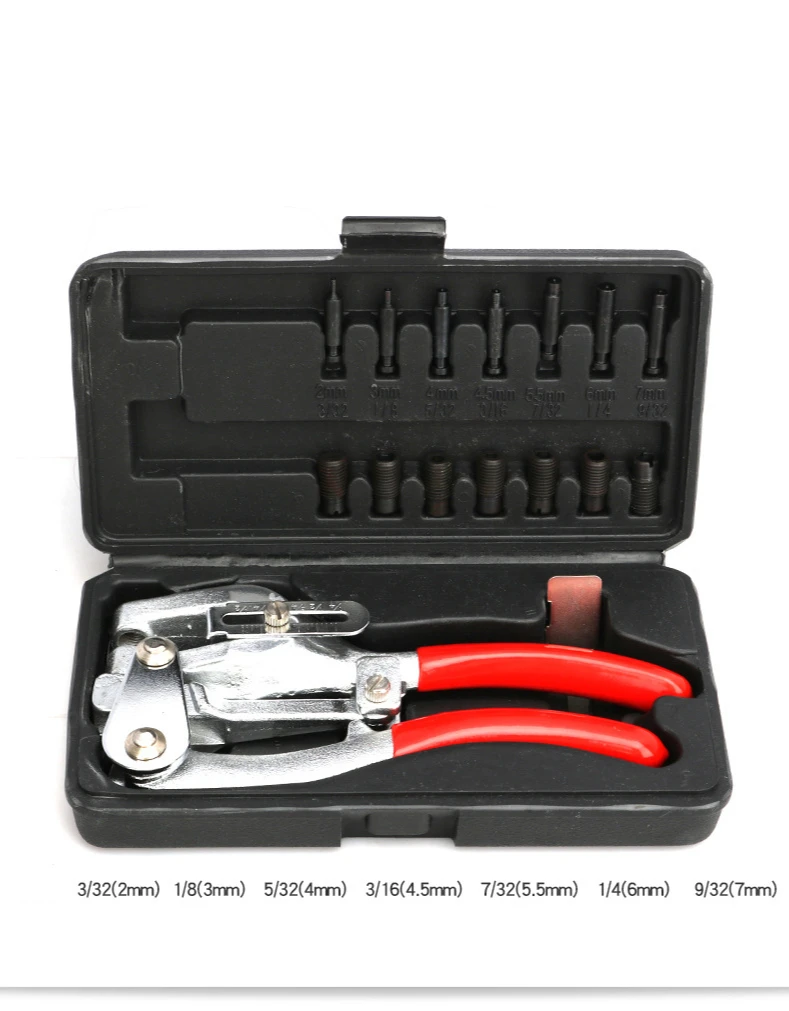 Sheet metal stainless steel copper aluminum strip iron leather plastic manual punching pliers punching machine hole