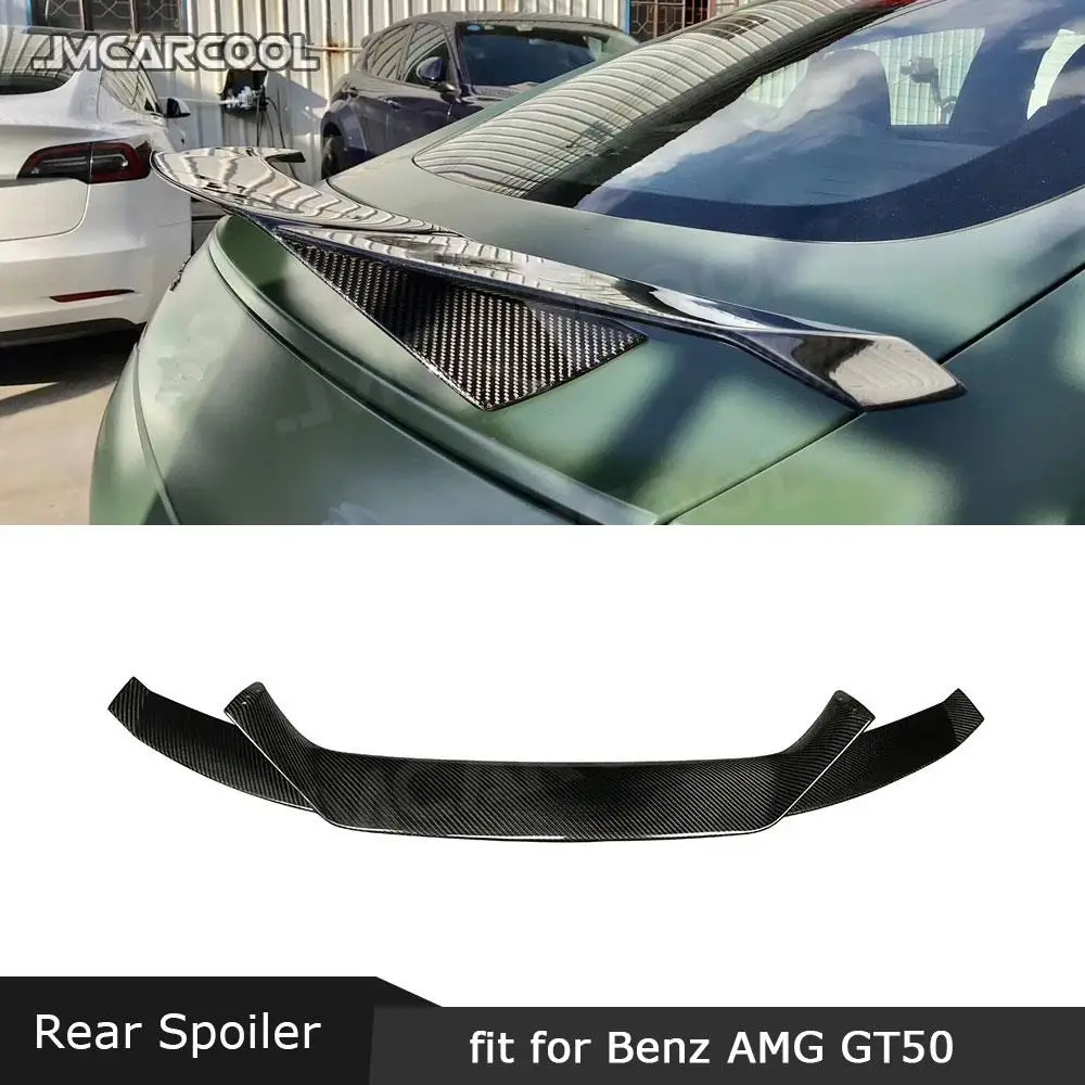 Rear Spoiler Tail Wings For Mercedes Benz AMG GT50 GT53 GT43 2019-2023 Dry Carbon Fiber / FRP Boot Racing GT Spoiler Car Styling