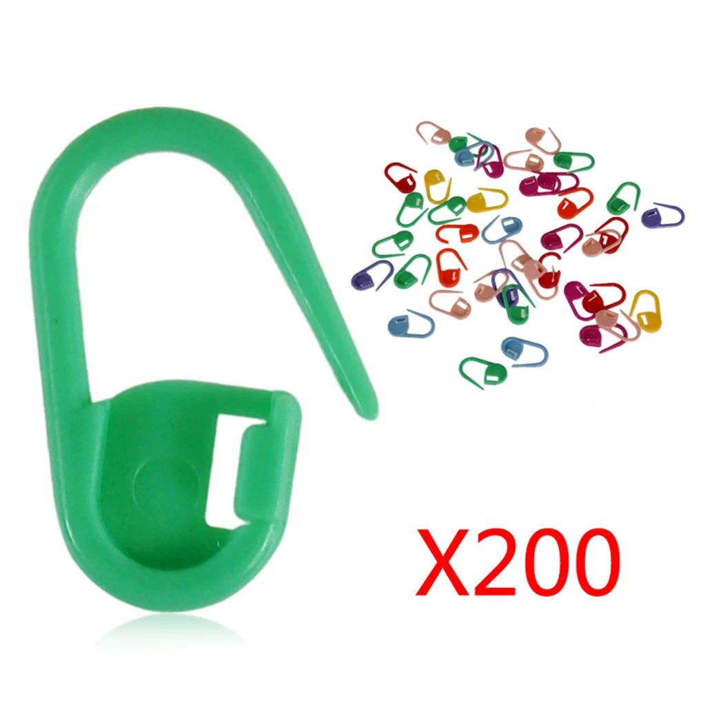 20/50/100/200PCS Locking Stitch Markers Resin Small Clip Knitting Tools Crochet Latch Knitting Accessories Needle Clip Hook