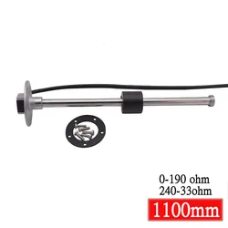 1100mm Digital Fuel Level Gauge Sensor fit 0-190ohm 240-33ohm fuel gauge water level meter Fuel Sending Unit 12V 24V Custom size