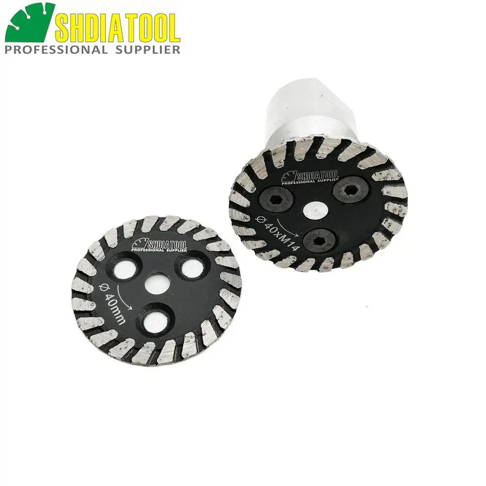 DIATOOL 1 cái Hot ép mini kim cương lưỡi với removable M14 dài mặt bích và 1 cái lưỡi