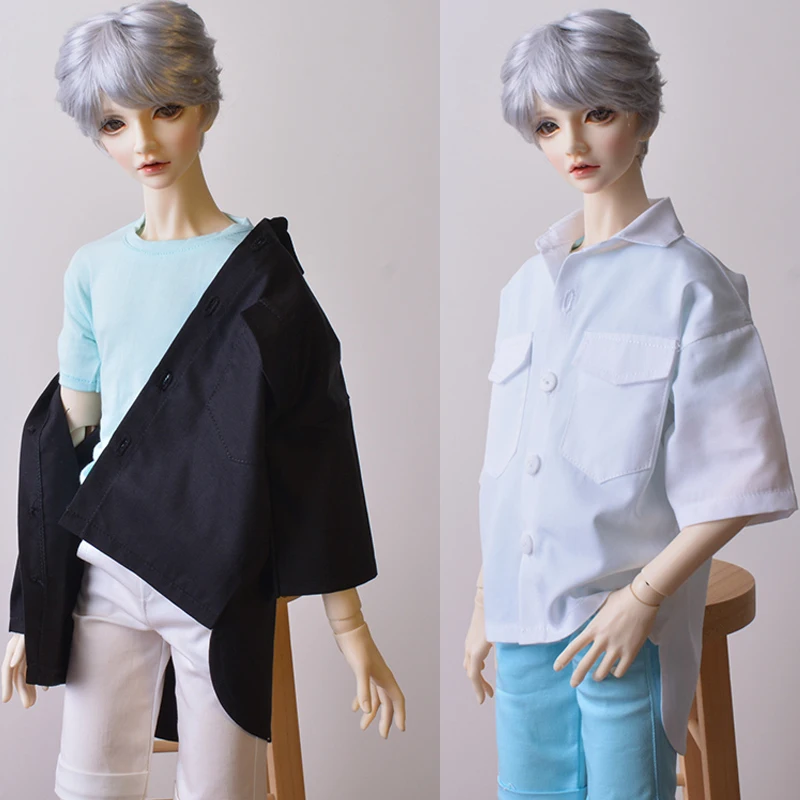 

D03-P361 children toy BJD DD SD MSD 1/4 1/6 1/3 uncle doll's clothes Half sleeve shirt everyday shirt 1pcs