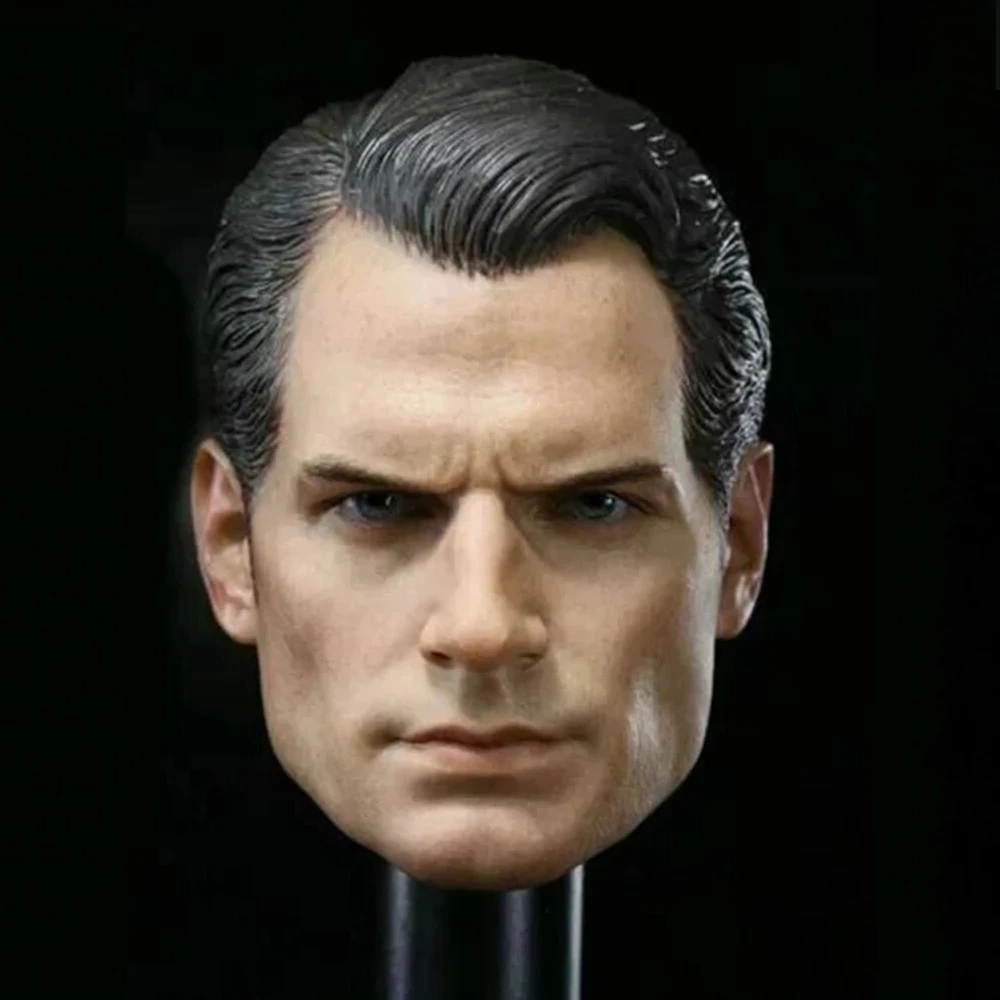 

1/6 Henry Cavill Head Sculpt Male Soldier Head Carving Fit 12'' Action Figure Body Dolls