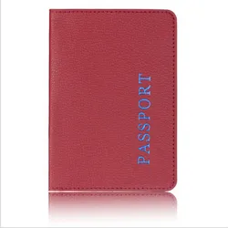 Fashion Solid Passport Cover for Men Women Travel Passport Case Russia Travel Document Cover SIM Passport Holders