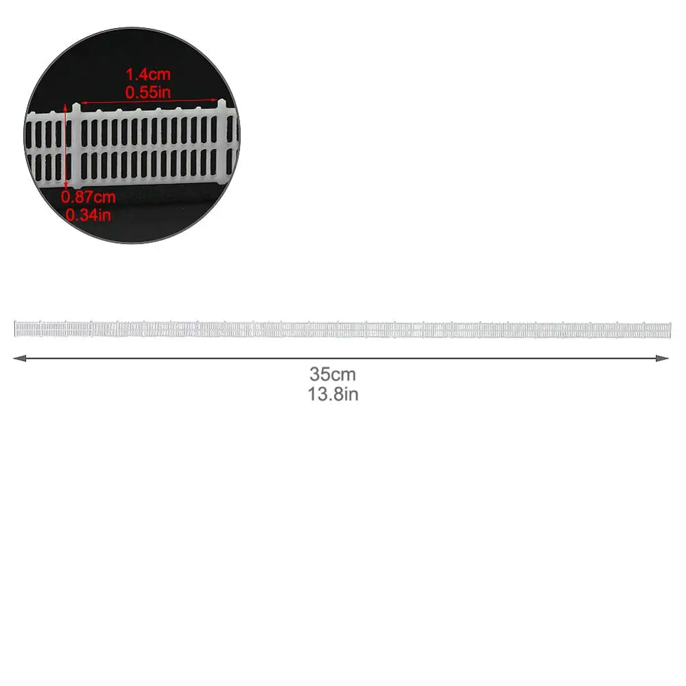 Evemodel 1 Meter Model Railway N Scale 1:160 White Building Fence Wall Model Trains Diorama Accessory