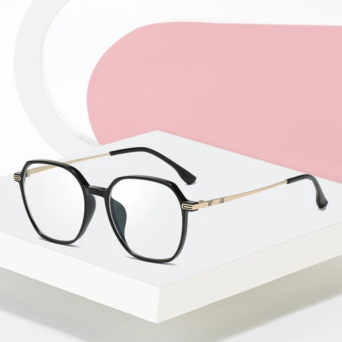 Imagen 2 del producto Nuevas gafas graduadas con montura para mujer, gafas TR-90 con borde completo, gafas flexibles de plástico, nuevas gafas femeninas Rx-able