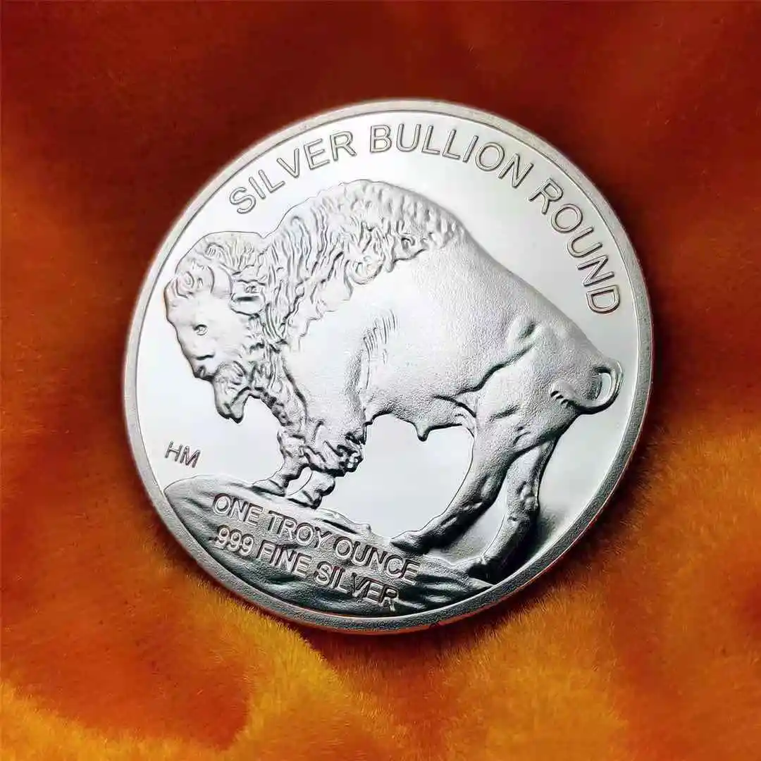 USA Commemorative Coins 1OZ 999 Fine Silver 2015 Liberty Indian/Buffalo Challenge Collectible Souvenir Gifts