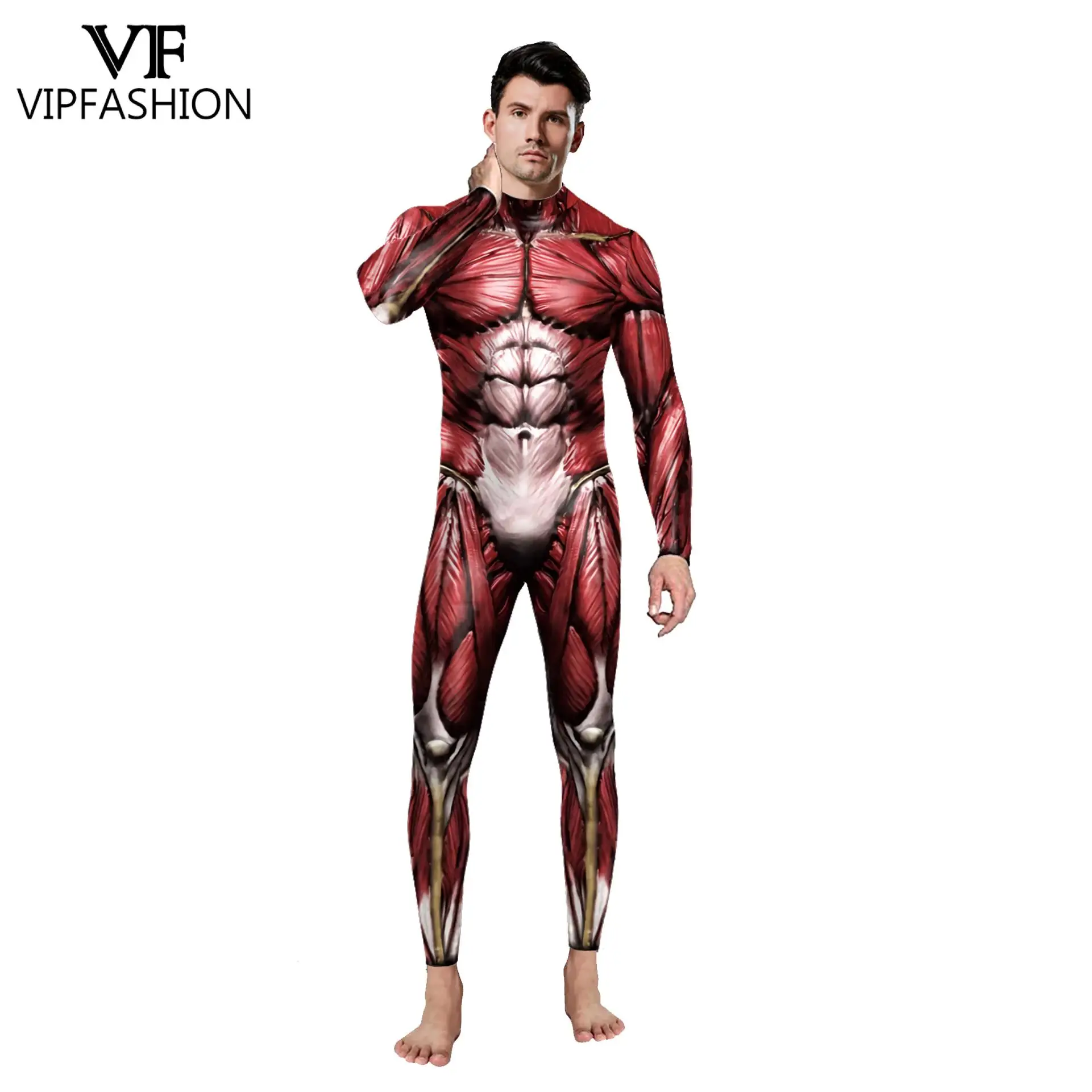 Vip moda adulto feminino homem halloween cosplay trajes crânio esqueleto impresso macacão roupas