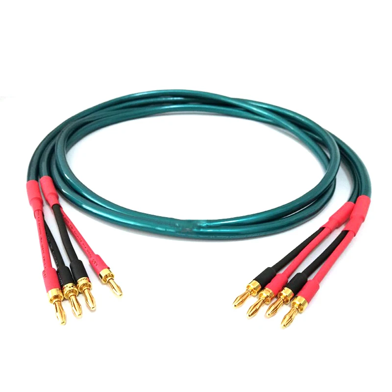 Hi-End Ortofon Speaker Cable CMC Pure red Copper  Banana to Banana Plug Hifi AMP CD player audio Speaker Interconnect Cable