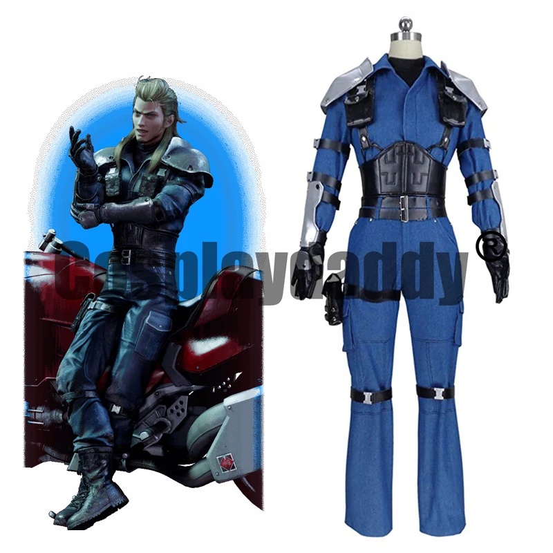 Final Fantasy VII FF7 Remake Midgar Speed Demon Roche SOLDIER 3rd Class Uniform Outfit Game Cosplay Costume S002