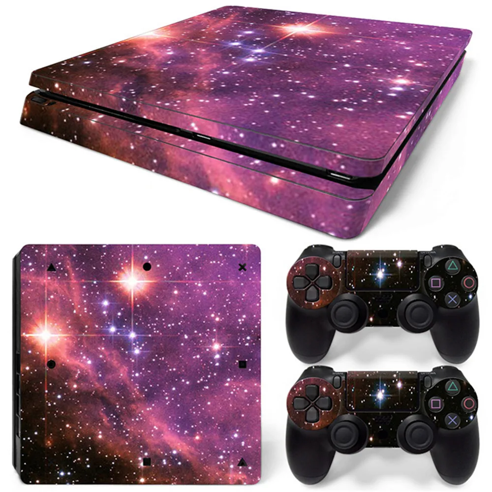 for PS4 Slim Decal Protective Skin Cover Sticker for PS4 Slim Console & Controller Stickers Vinyl