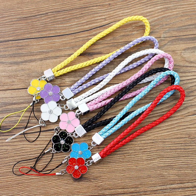 Hand Wrist Lanyard Strap String for Phone iPhone 7 8 X 6 USB Flash Drives Keys Keychains ID Name Tag Badge Holders Keycord