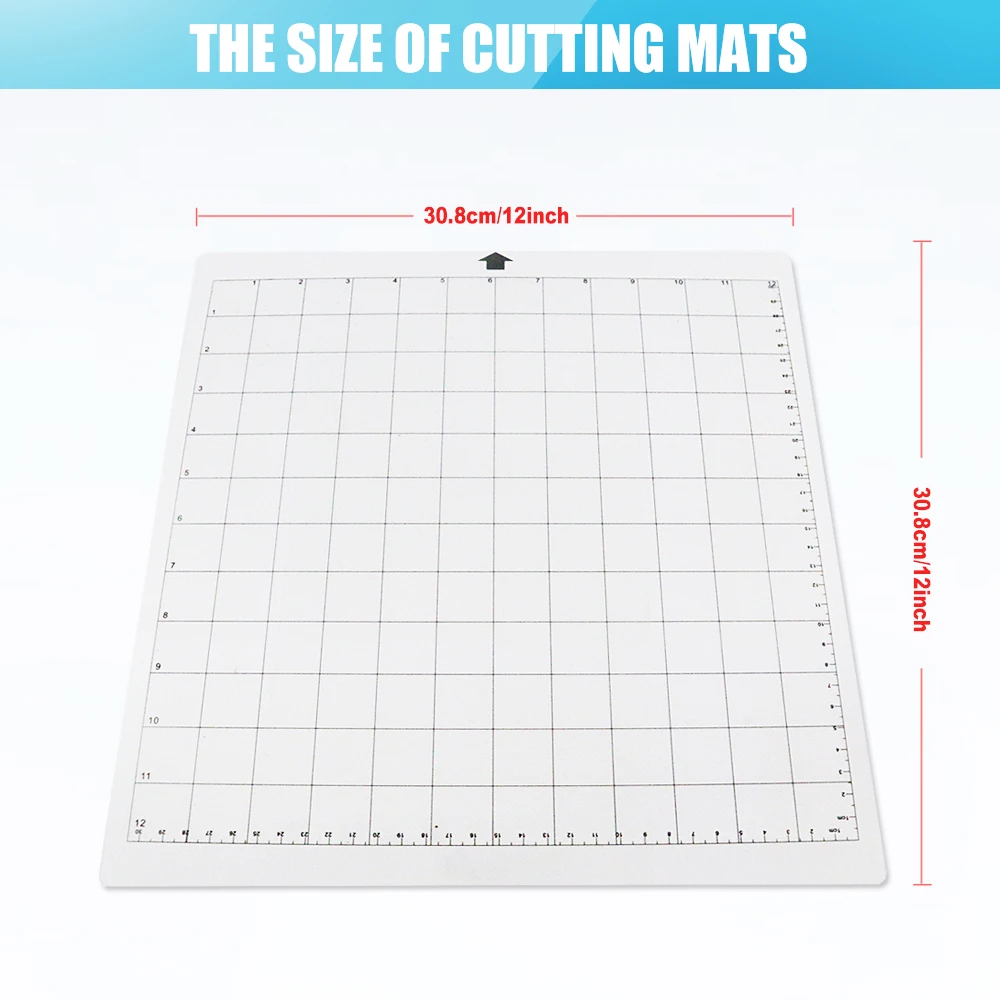 Cutting Mat for Cricut Explore Air 2/Maker Standardgrip,12x12 inch for Silhouette-Cameo Adhesive Non-slip Flexible Gridded  Mats