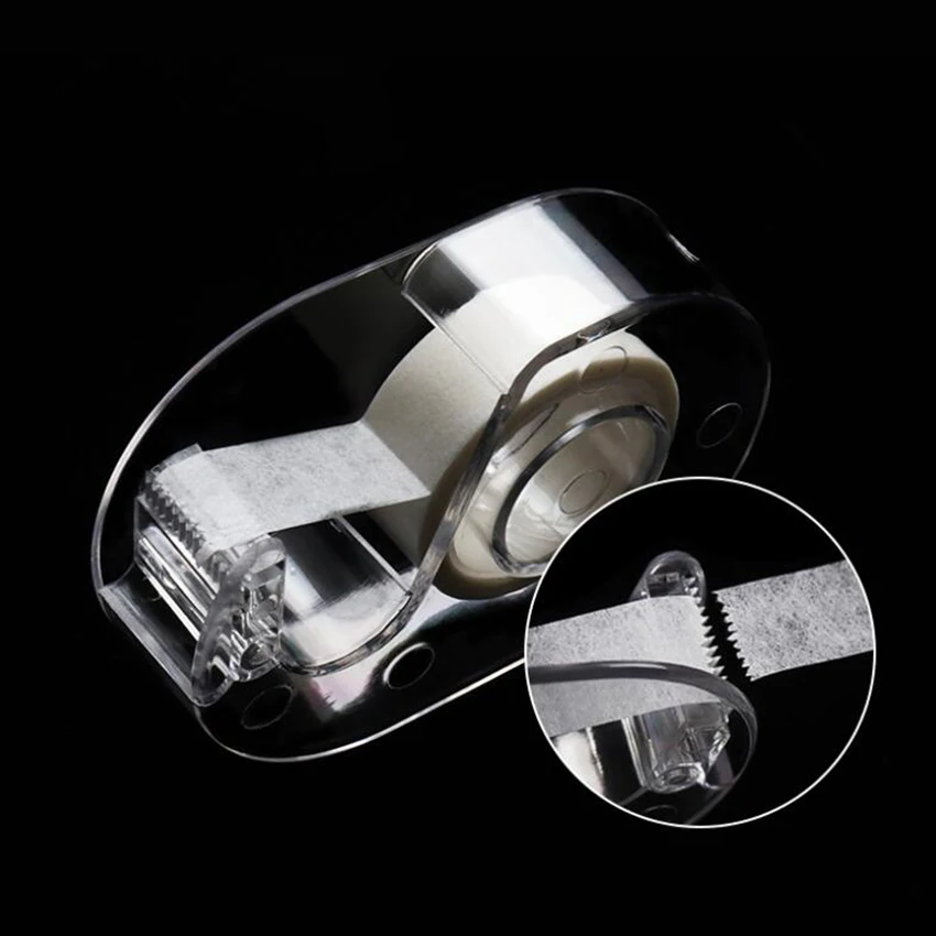 1Pc อะคริลิค Grafting Eyelash เครื่องตัดเทปโปร่งใสขนตาปลอมเทป,Grafting Eyelash Pad กาวเทป Cutter Holder