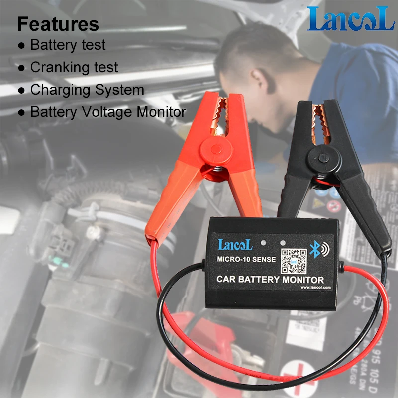 Lancol MICRO-10 Automotive Battery Analyzer CCA Battery Testing 12V CAR BATTERY TESTER With Bluetooth Battery Monitor