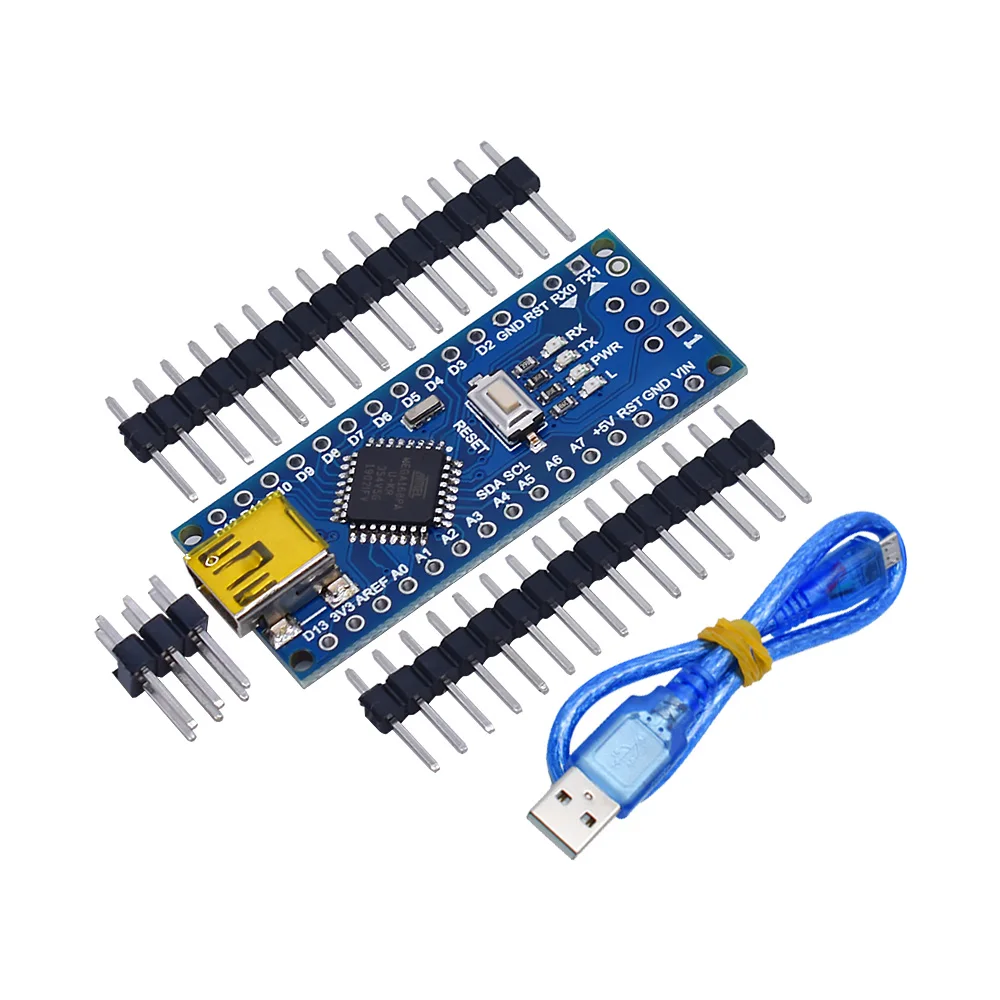 Controlador oficial Nano Atmega168, compatible con arduino nano Atmega168PA-AU, CH340, CH340C, reemplaza el controlador USB CH340G